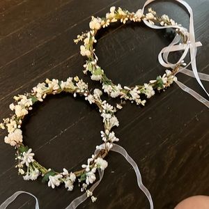 Flower halos fir flowers girls or music vests